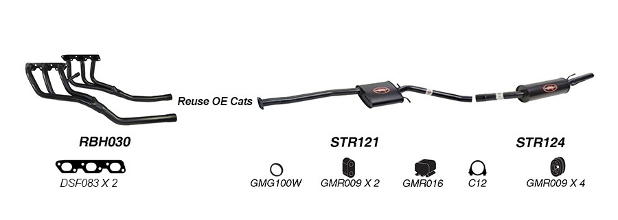 Redback Exhaust System for Holden Commodore (09/1997 - 08/2004) image