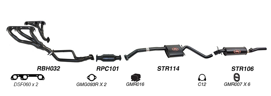 Redback Exhaust System for Holden Statesman (04/1990 - 04/1995), Caprice (03/1994 - 04/1995) image