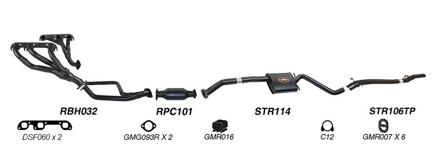 Redback Exhaust System for Holden Statesman (04/1990 - 1995), Caprice (03/1994 - 1995) image