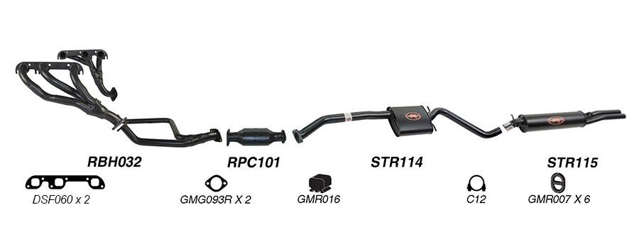 Redback Exhaust System for Holden Statesman (04/1990 - 04/1995), Caprice (03/1994 - 1995) image