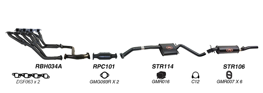 Redback Exhaust System for Holden Statesman (03/1990 - 06/1999), Caprice (03/1990 - 06/1999) image