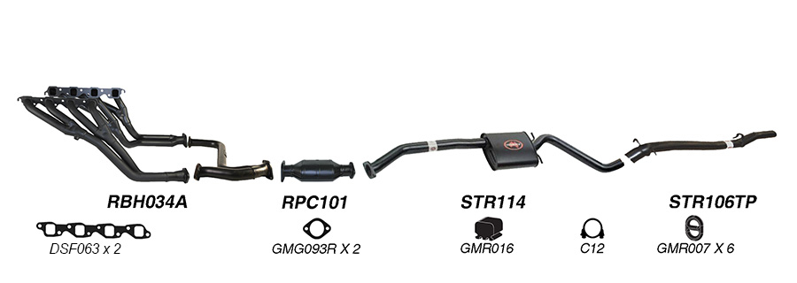 Redback Exhaust System for Holden Caprice (03/1990 - 1999), Statesman (03/1990 - 06/1999) image