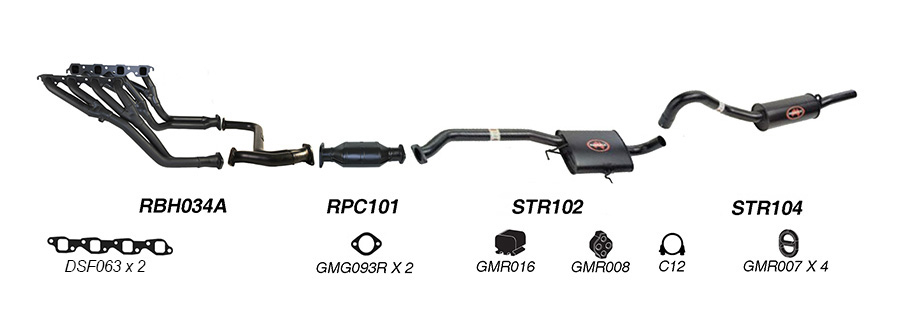 Redback Exhaust System for Holden Commodore (04/1995 - 1997), Calais (04/1995 - 09/1997) image