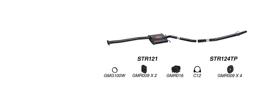 Redback 2.5" Exhaust for Holden Commodore Ute VT VU VY (01/1997 - 2004) image