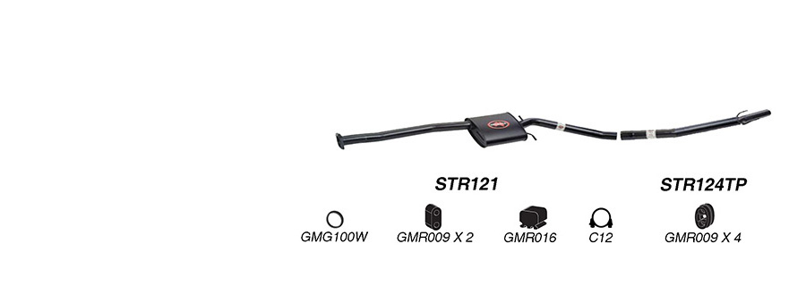 Redback 2.5" Catback Exhaust for Holden Commodore VU VY Series 1 Ute  & VT VX Wagon with Muffler Delete Rear image