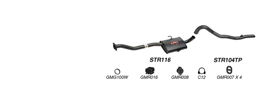 Redback Exhaust System for Holden Commodore (04/1995 - 08/1997), Calais (04/1995 - 1997) image