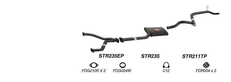 Redback Exhaust System for Ford Falcon (01/1991 - 08/1998), Fairmont (01/1991 - 08/1998) image