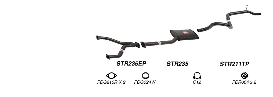 Redback Exhaust System for Ford Falcon (01/1998 - 09/2002), Fairmont (01/1998 - 09/2002) image