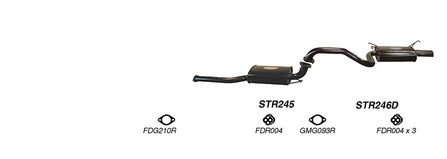 Redback Exhaust System for Ford Fairmont (01/2002 - 04/2008), Falcon (01/2002 - 04/2008) image