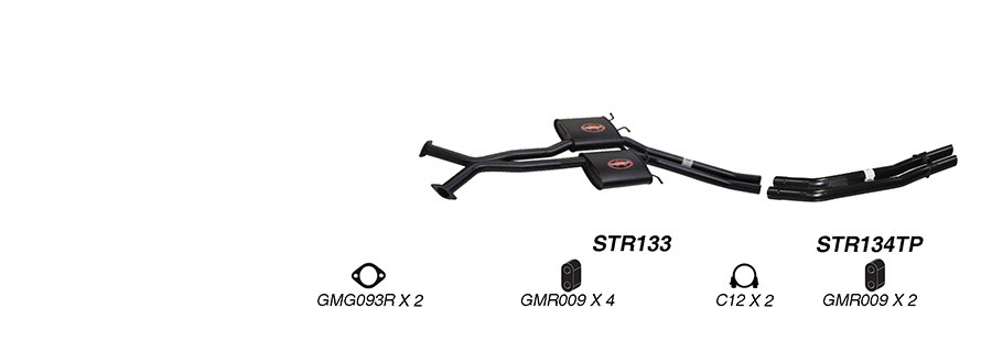 Redback Exhaust System for Holden Commodore (09/1997 - 01/2007), HSV Maloo (03/2001 - 2004), Maloo R8 (03/2001 - 2004) image