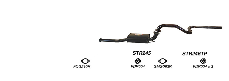 Redback Exhaust System for Ford Falcon (01/2002 - 04/2008), Fairmont (01/2002 - 04/2008) image