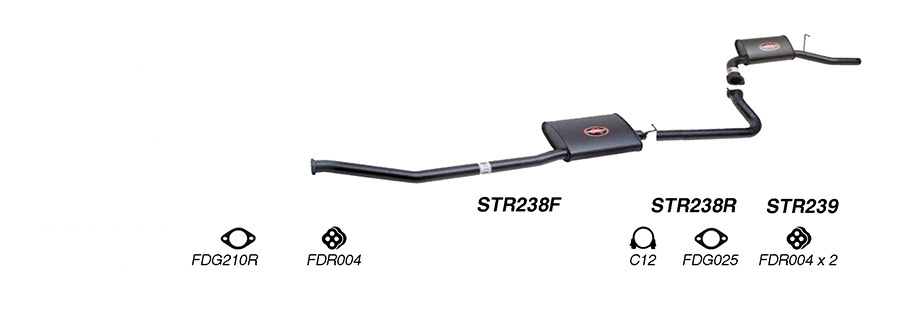 Redback Exhaust System for Ford Falcon (09/1998 - 09/2002), Fairmont (01/1998 - 09/2002) image