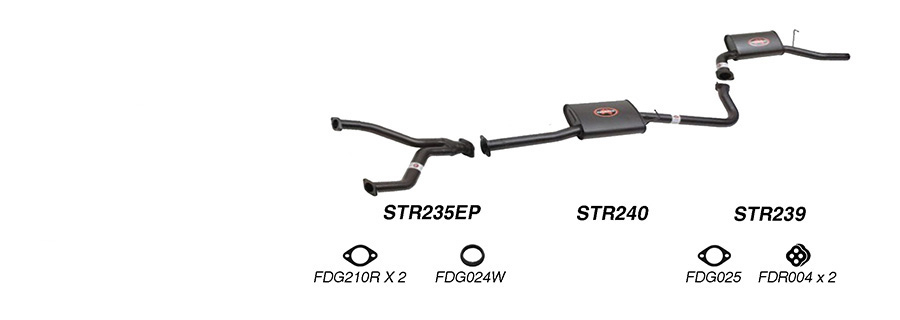 Redback Exhaust System for Ford Fairmont (01/1998 - 09/2002), Falcon (01/1998 - 09/2002) image