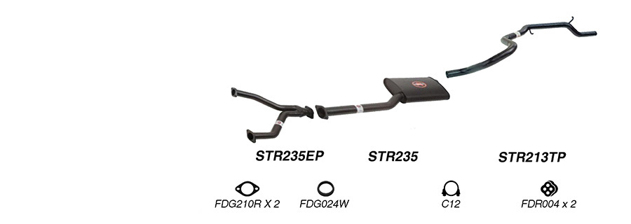 Redback Exhaust System for Ford Fairmont (01/1998 - 09/2002), Falcon (01/1998 - 06/2000) image