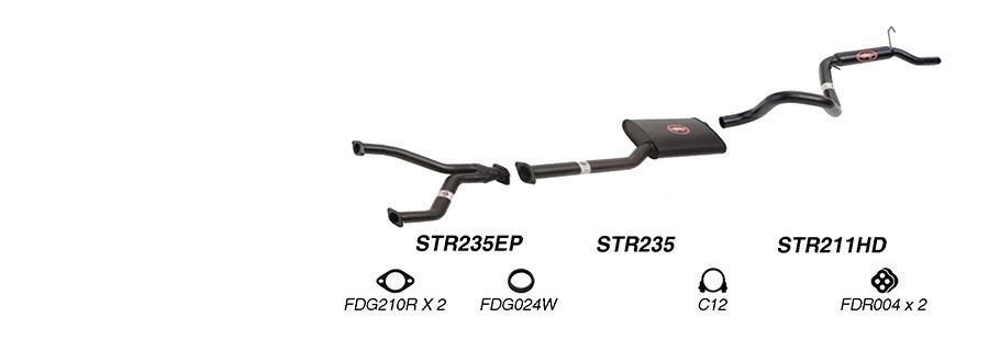 Redback Exhaust System for Ford Falcon (01/1991 - 09/2002), Fairmont (01/1991 - 09/2002) image