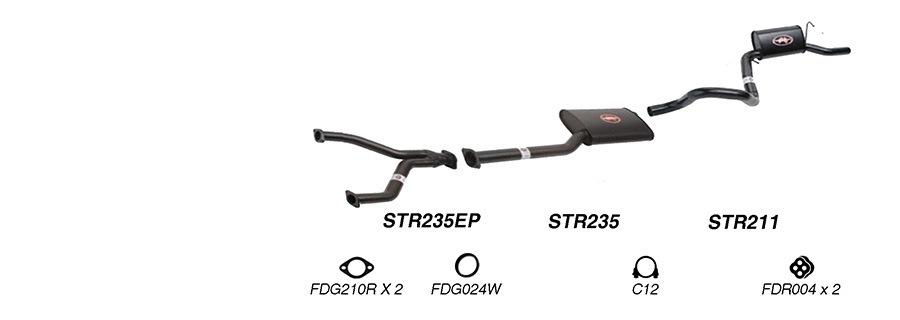 Redback Exhaust System for Ford Falcon (01/1991 - 09/2002), Fairmont (01/1991 - 09/2002) image