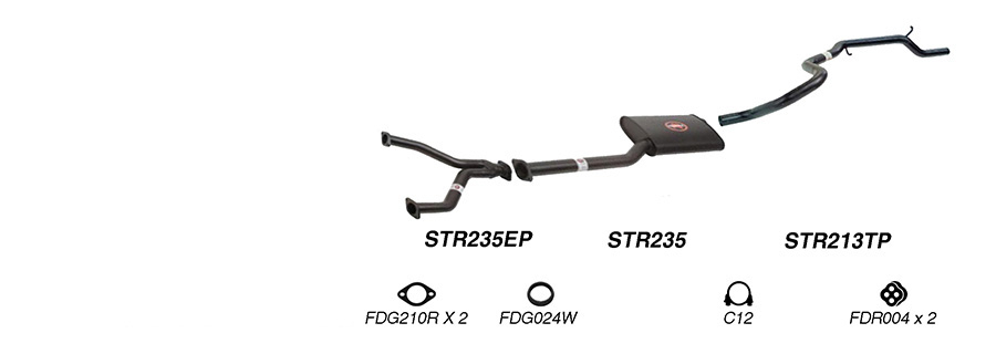 Redback Exhaust System for Ford Fairmont (01/1992 - 08/1998), Falcon (01/1992 - 08/1998) image