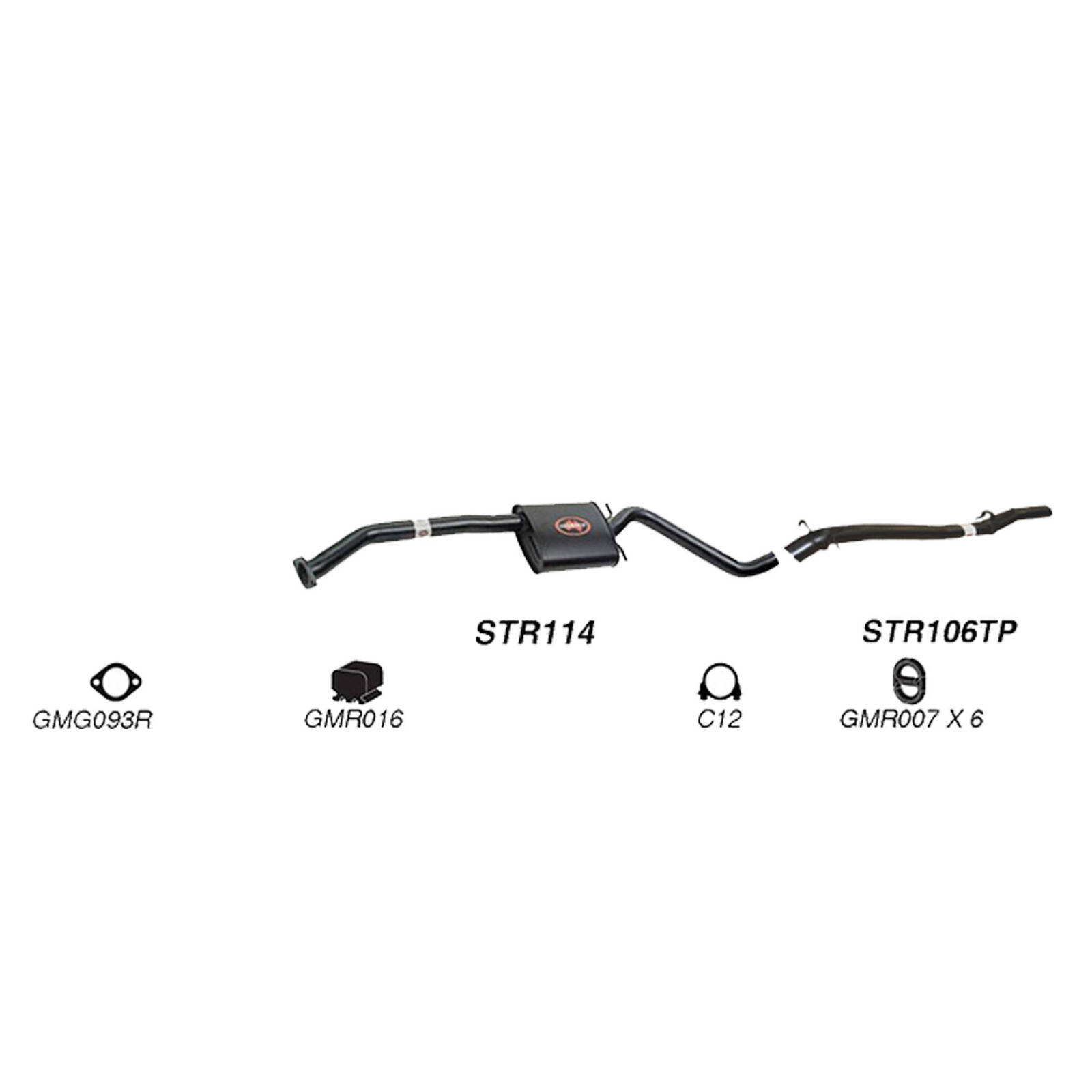 Redback 2.5"  Catback Exhaust for Holden Statesman (01/1990 - 1995), Caprice (01/1994 - 01/1995) image