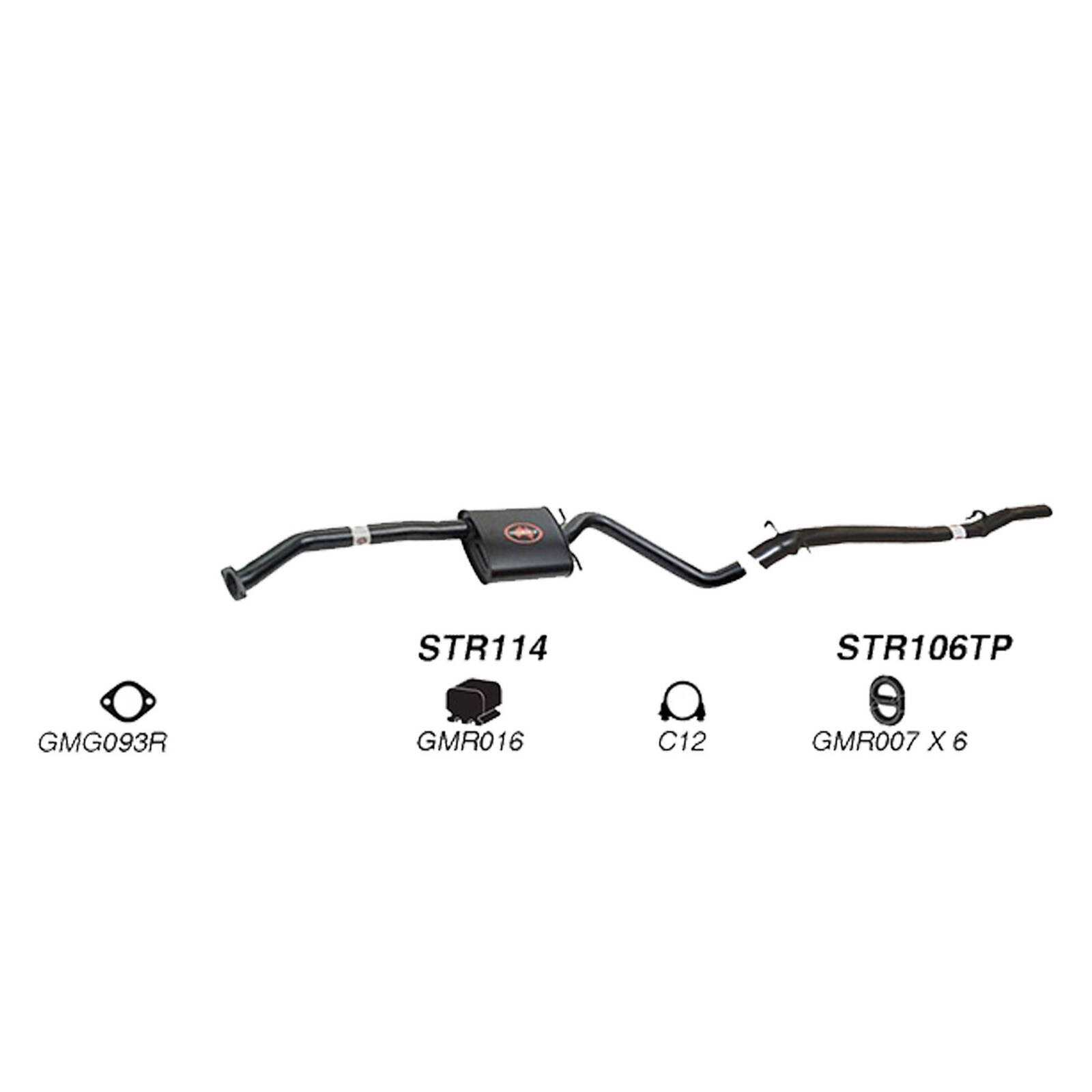 Redback Exhaust System for Holden Caprice (03/1990 - 06/1999), Statesman (03/1990 - 06/1999) image