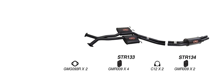 Redback Exhaust System for HSV Maloo (03/2001 - 2007), Senator (09/1997 - 2000), Maloo R8 (03/2001 - 2007), Avalanche (01/2004 - 01/2006), Holden... image