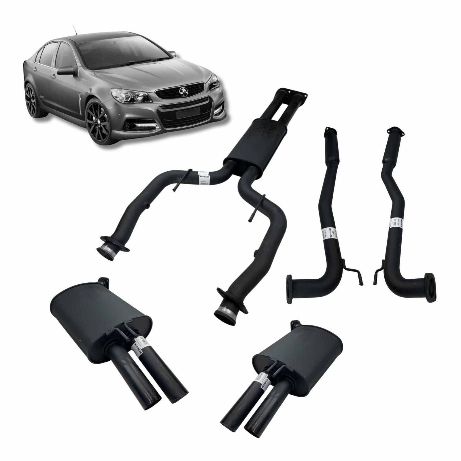 Redback 2.5" Dual Exhaust for Holden Commodore VE/VF Sedan and Wagon image