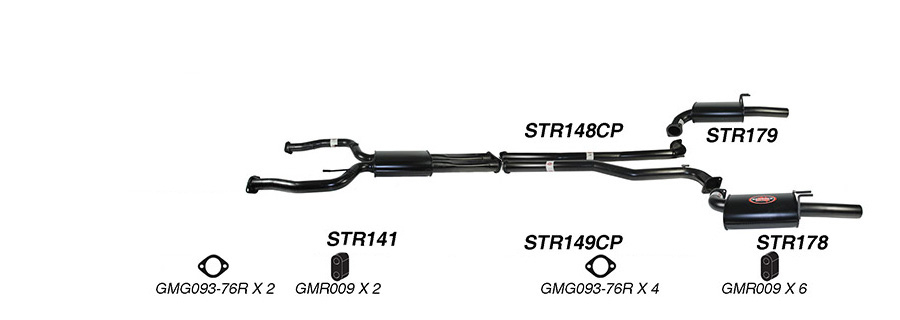 Redback 3" Dual Exhaust for Holden Commodore VE/VF V8 Ute image