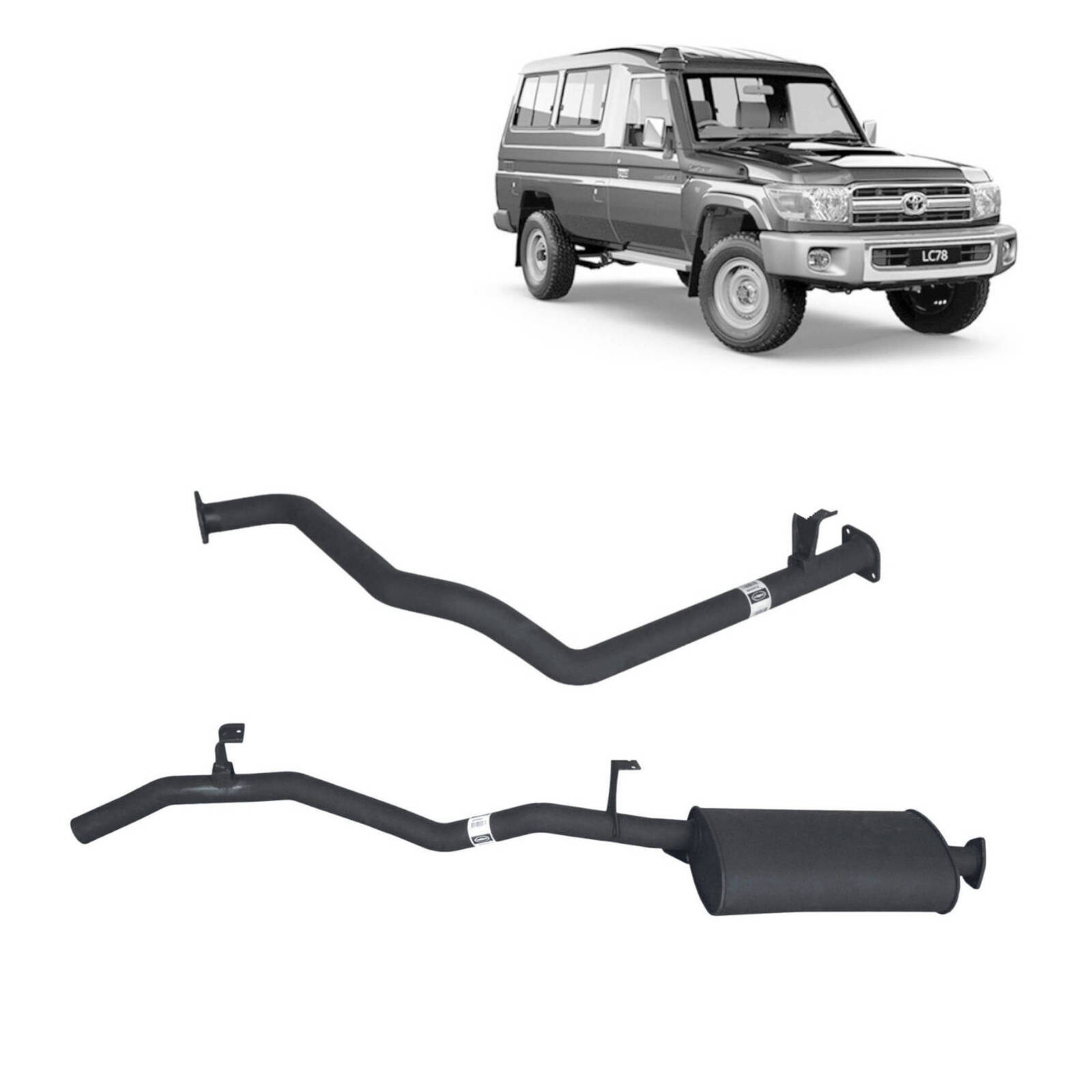 Redback Performance Exhaust System for Toyota Landcruiser 75/78 Series 4.2L 1HZ image