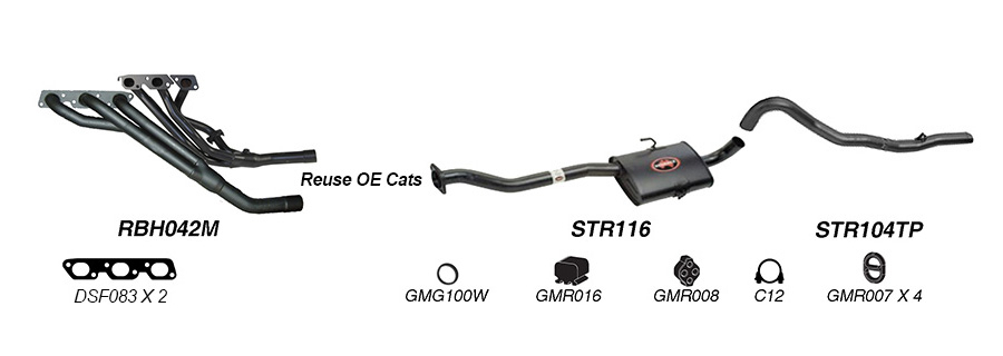 Redback Exhaust System for Holden Commodore (04/1995 - 08/1997), Calais (04/1995 - 1997) image