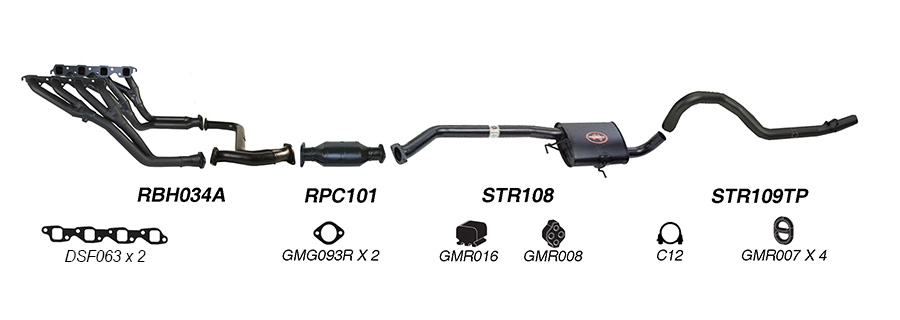 Redback Exhaust System for Holden Commodore (01/1988 - 1995) image