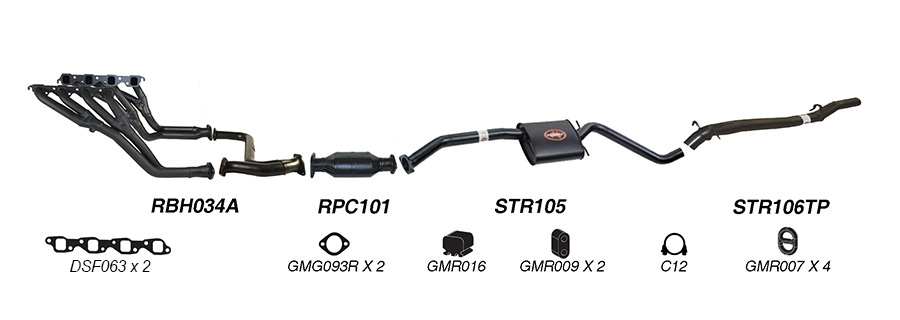 Redback Exhaust System for Holden Commodore (04/1995 - 08/1997), Calais (04/1995 - 1997) image