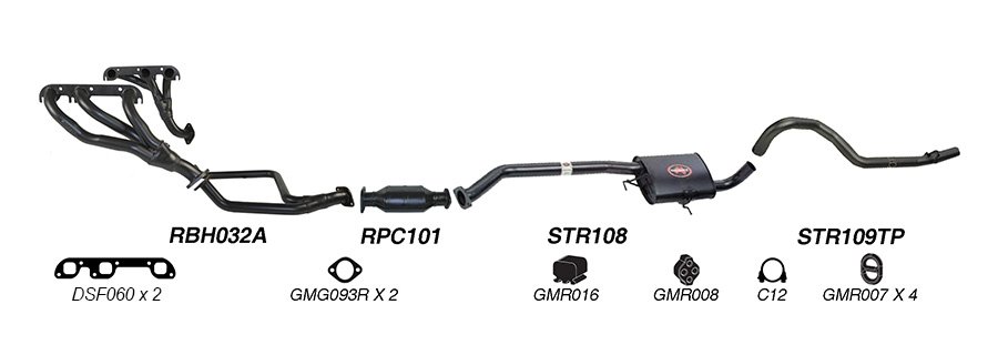Redback Exhaust System for Holden Commodore (01/1988 - 04/1995) image