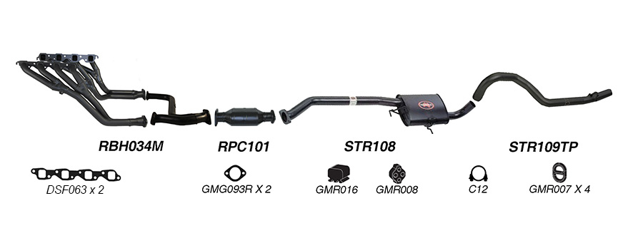 Redback Exhaust System for Holden Commodore (01/1988 - 04/1995) image
