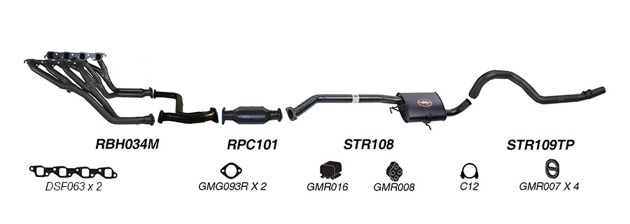 Redback Exhaust System for Holden Commodore (09/1991 - 1995) image