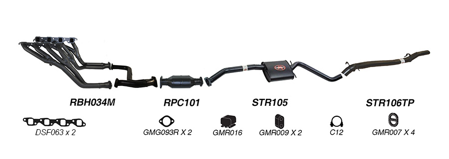 Redback Exhaust System for Holden Calais (09/1991 - 1995), Commodore (09/1991 - 04/1995) image
