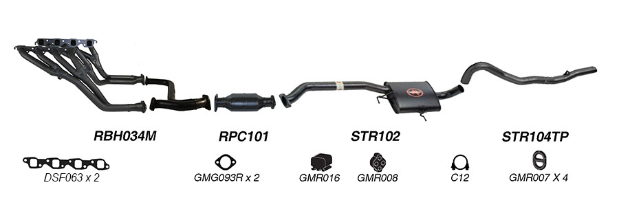 Redback Exhaust System for Holden Calais (04/1995 - 09/1997), Commodore (04/1995 - 1997) image