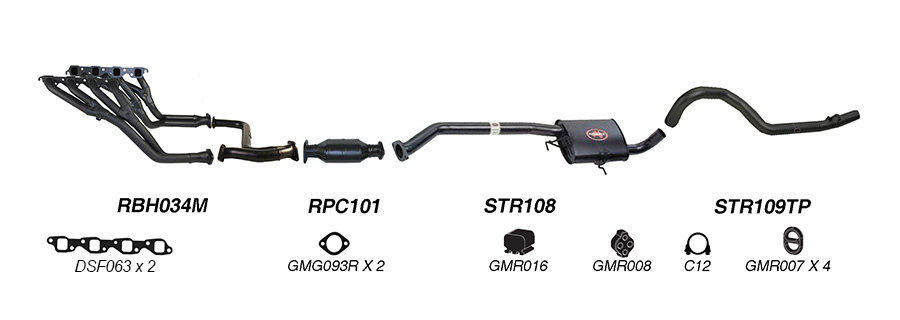 Redback Exhaust System for Holden Commodore (04/1995 - 2000) image