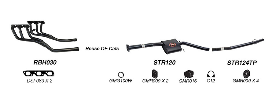 Redback Exhaust System for Holden Commodore (09/1997 - 08/2004), Calais (08/1997 - 2004), HSV XU6 (03/1998 - 10/2002) image