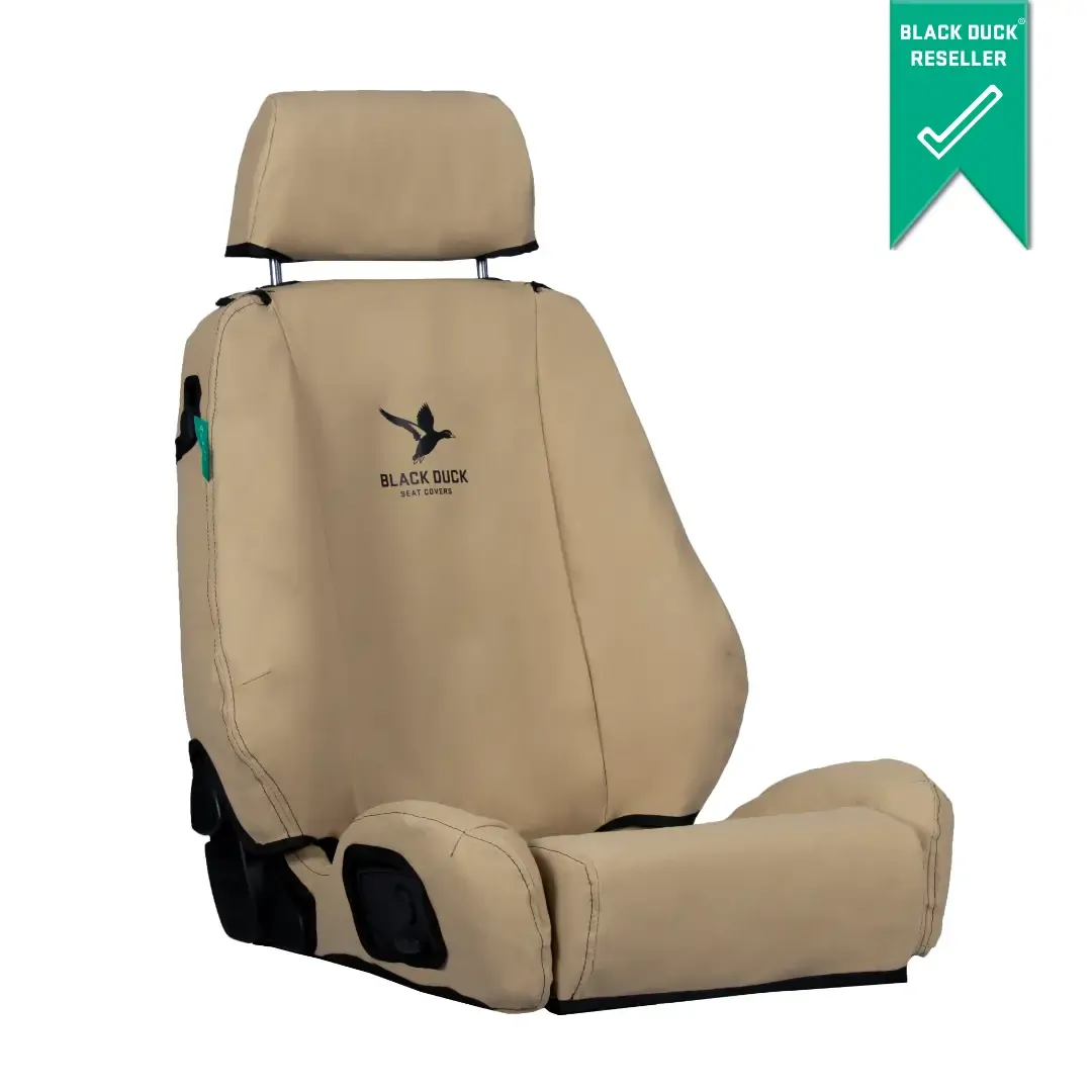 Black Duck Heavy Duty Canvas Custom Fit Seat Covers Light Sand - LC724CVLS