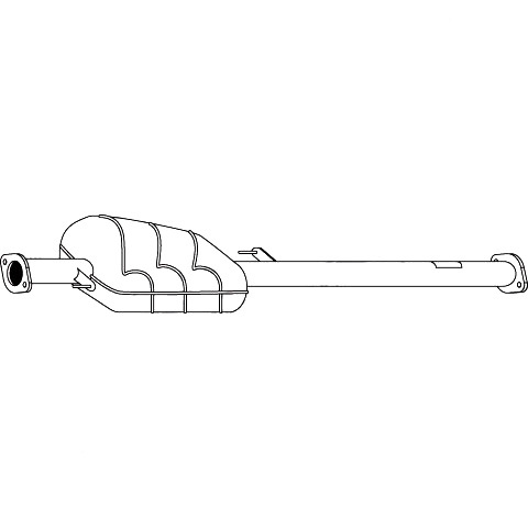 Redback Muffler for Hyundai Tucson (08/2004 - 01/2010), KIA Sportage (05/2005 - 08/2007) image