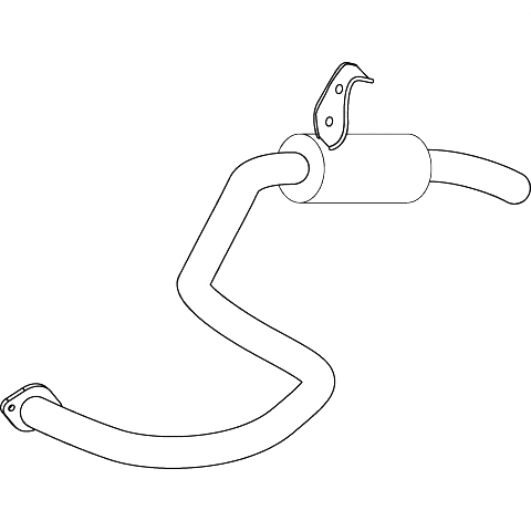 Redback Muffler for Toyota Landcruiser (01/1992 - 01/1998) image