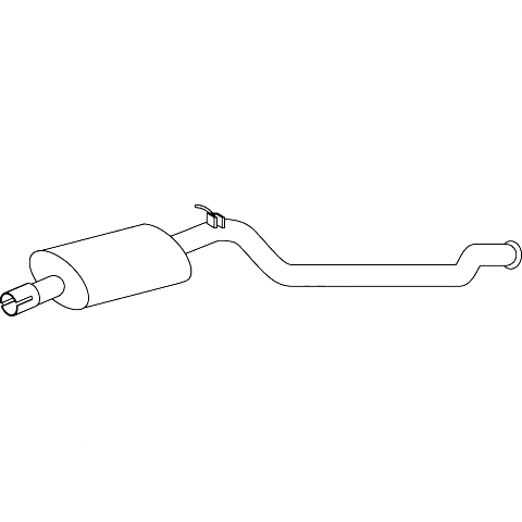 Redback Muffler for Peugeot 206 (06/2003 - 12/2007) image