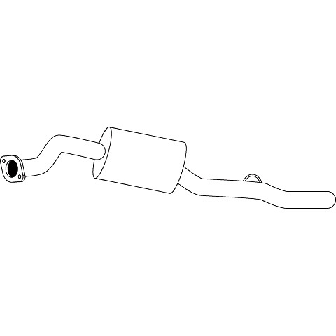 Redback Muffler for Ford Courier (10/1991 - 1999), Mazda B2600 (11/1991 - 2006), B-SERIES BRAVO (01/1990 - 11/2006) image