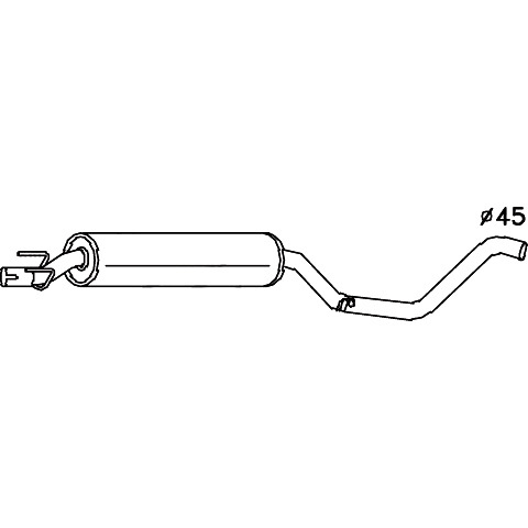 Redback Muffler for Holden Combo (03/1996 - 09/2002) image