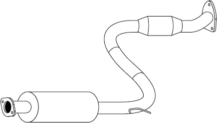 Redback Muffler for Mitsubishi Magna (02/1996 - 1999), Verada (10/1996 - 2004) image