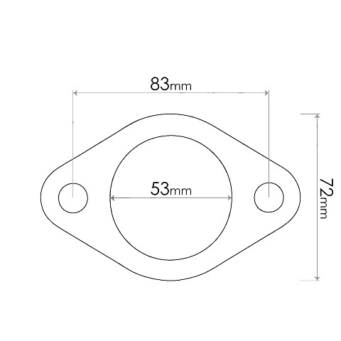 Redback Flange Gasket for various Ford, Mitsubishi, Mazda, Holden, KIA, Hyundai & Nissan vehicles image