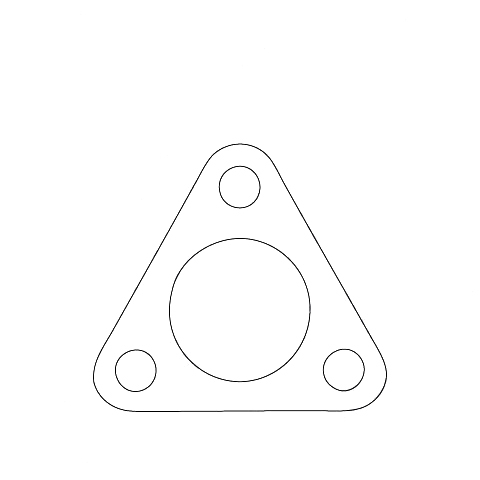 Redback Flange Gasket for Mazda 323 (05/1978 - 08/1982), E-SERIES (05/1978 - 06/1984) image