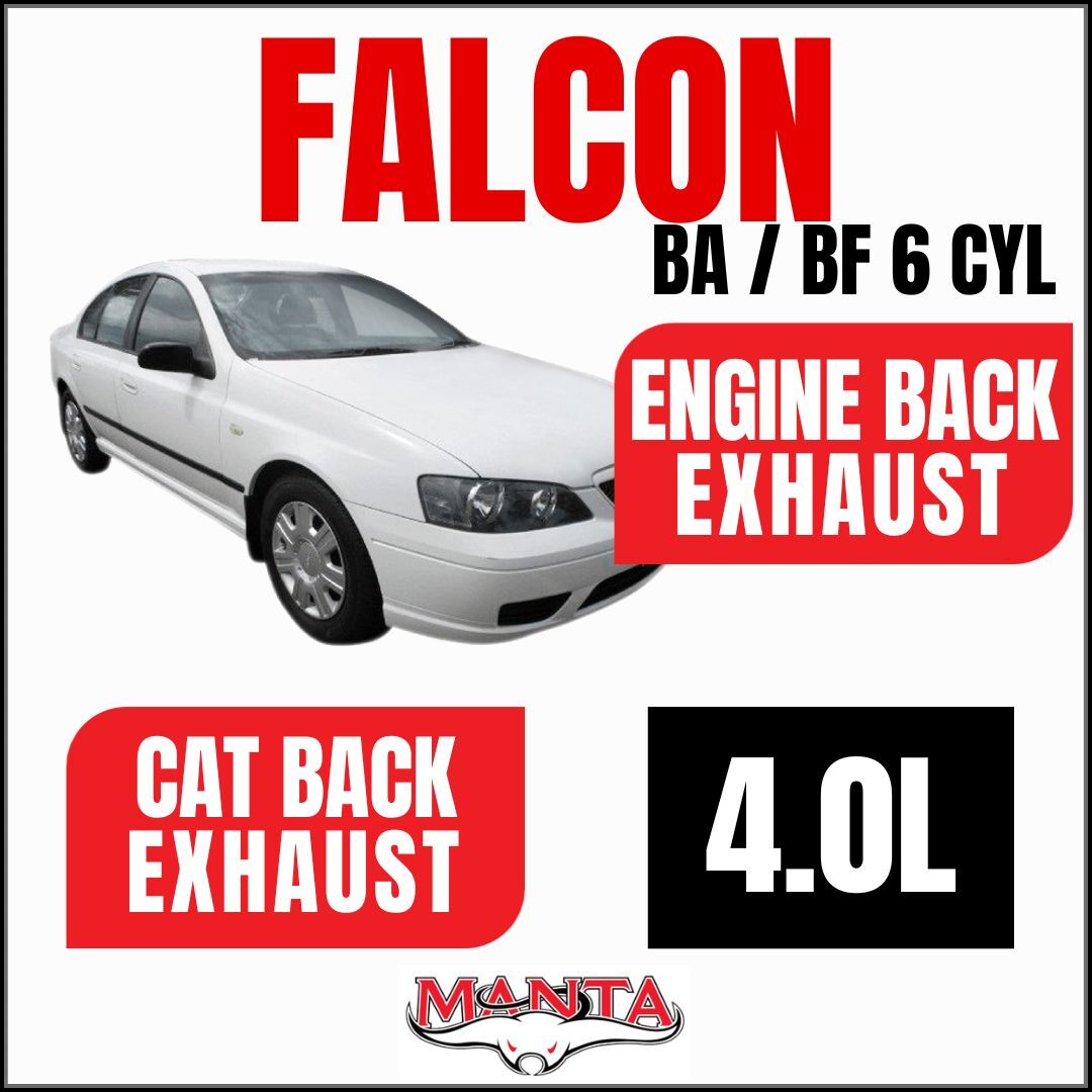 Manta Exhaust to suit Ford Falcon Sedan BA BF 4.0L 6 Cylinder