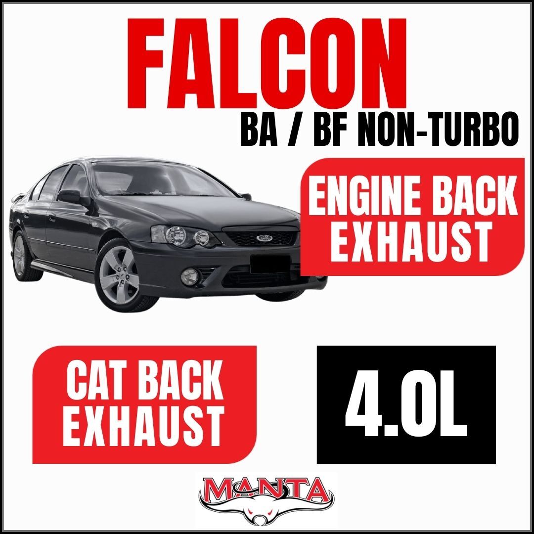 Manta Exhaust to suit Falcon BA BF XR6 Sedan Non-Turbo