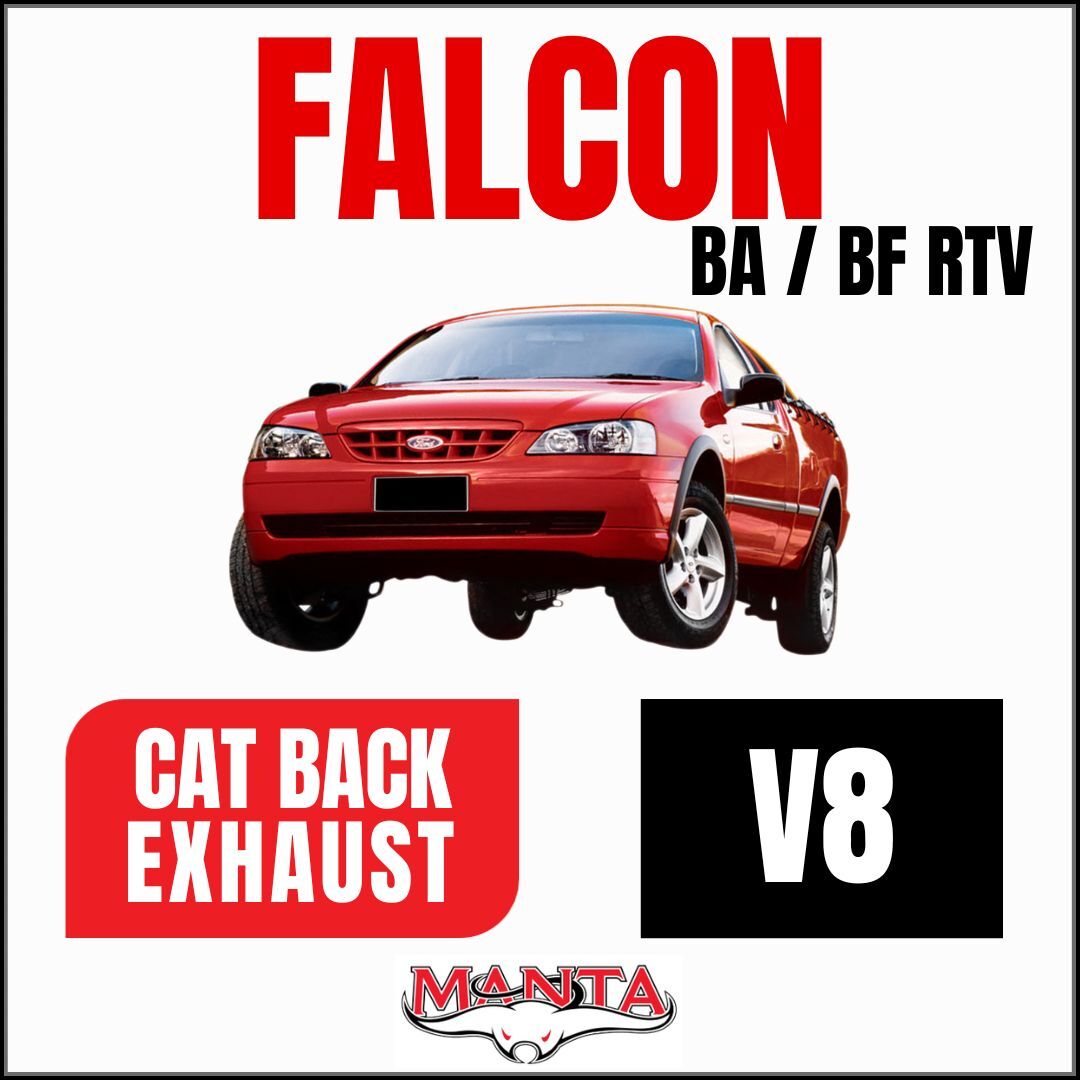 Manta Ford Falcon BA BF V8 RTV Ute 2.5in Cat Back Exhausts
