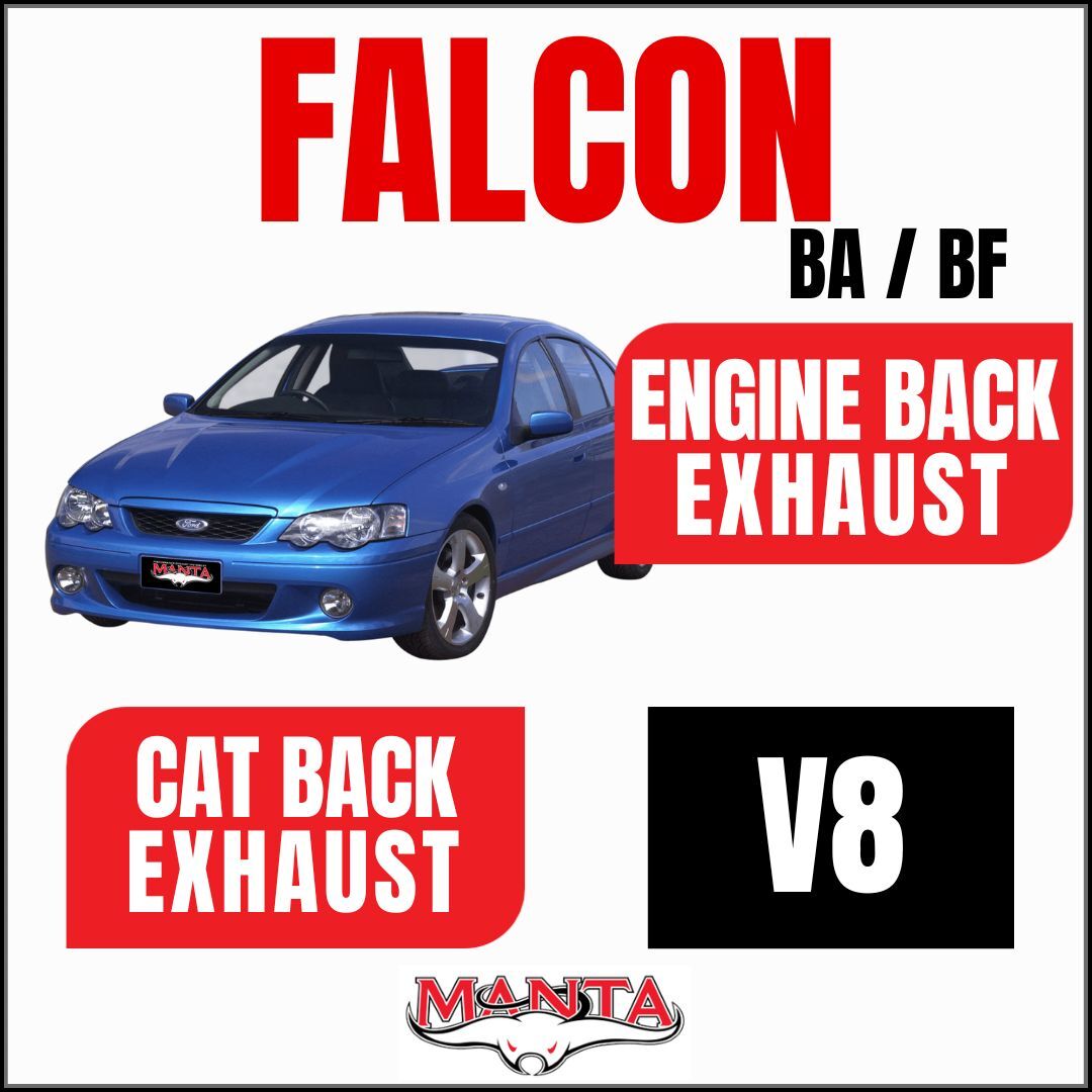 Manta Exhaust Kits to suit Ford Falcon BA BF V8 4V Sedan 